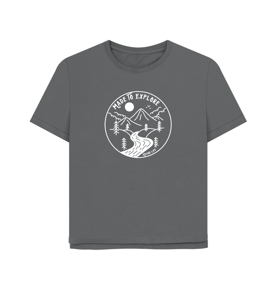 Slate Grey Printed T-shirt