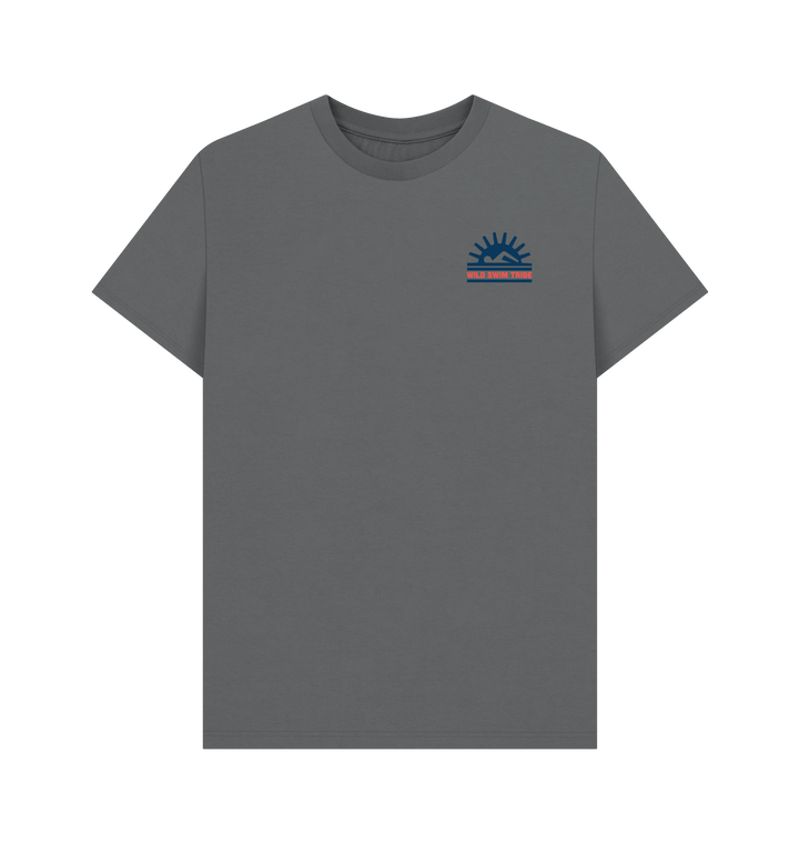 Slate Grey Printed T-shirt Front