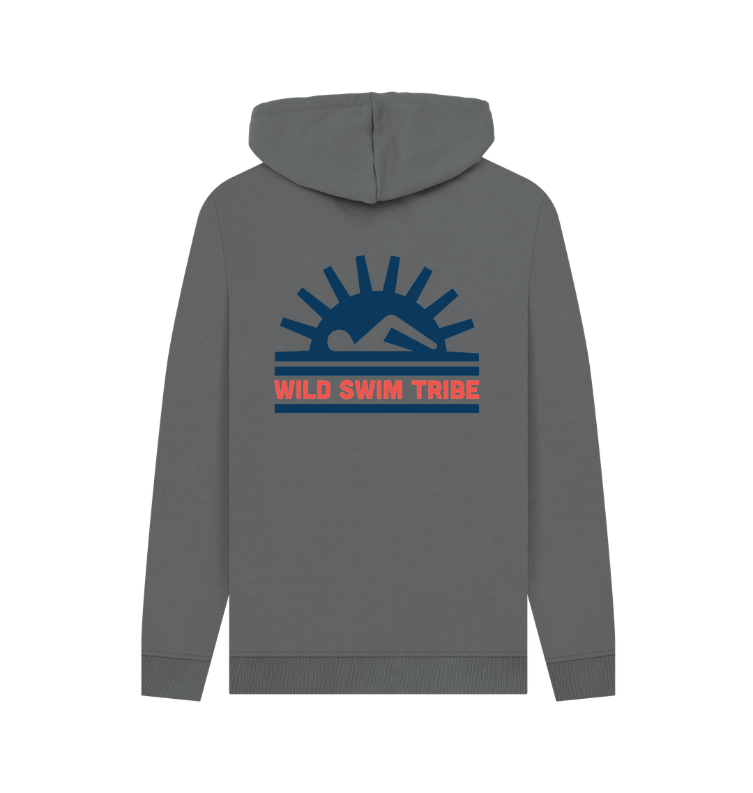 Slate Grey Printed Hoody Back