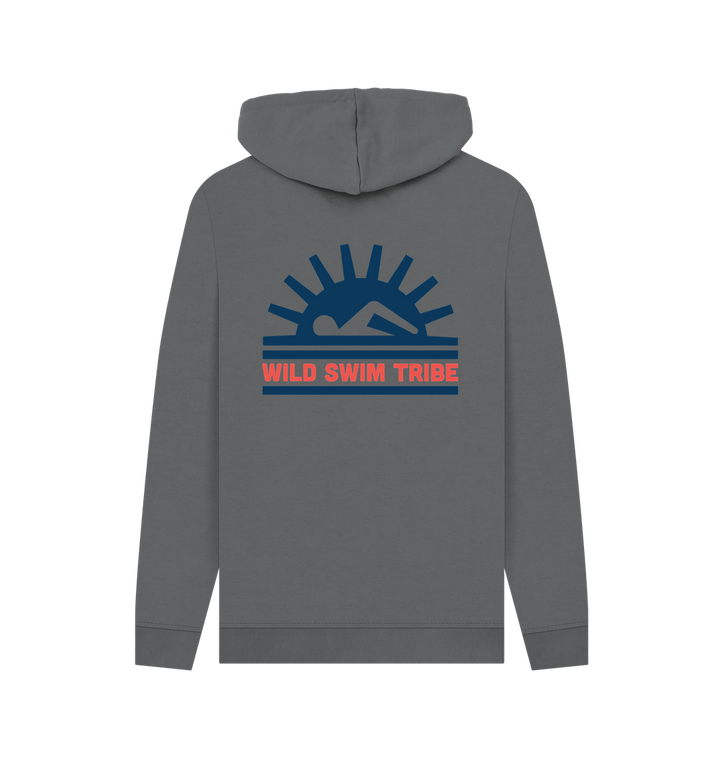 Slate Grey Printed Hoody Back