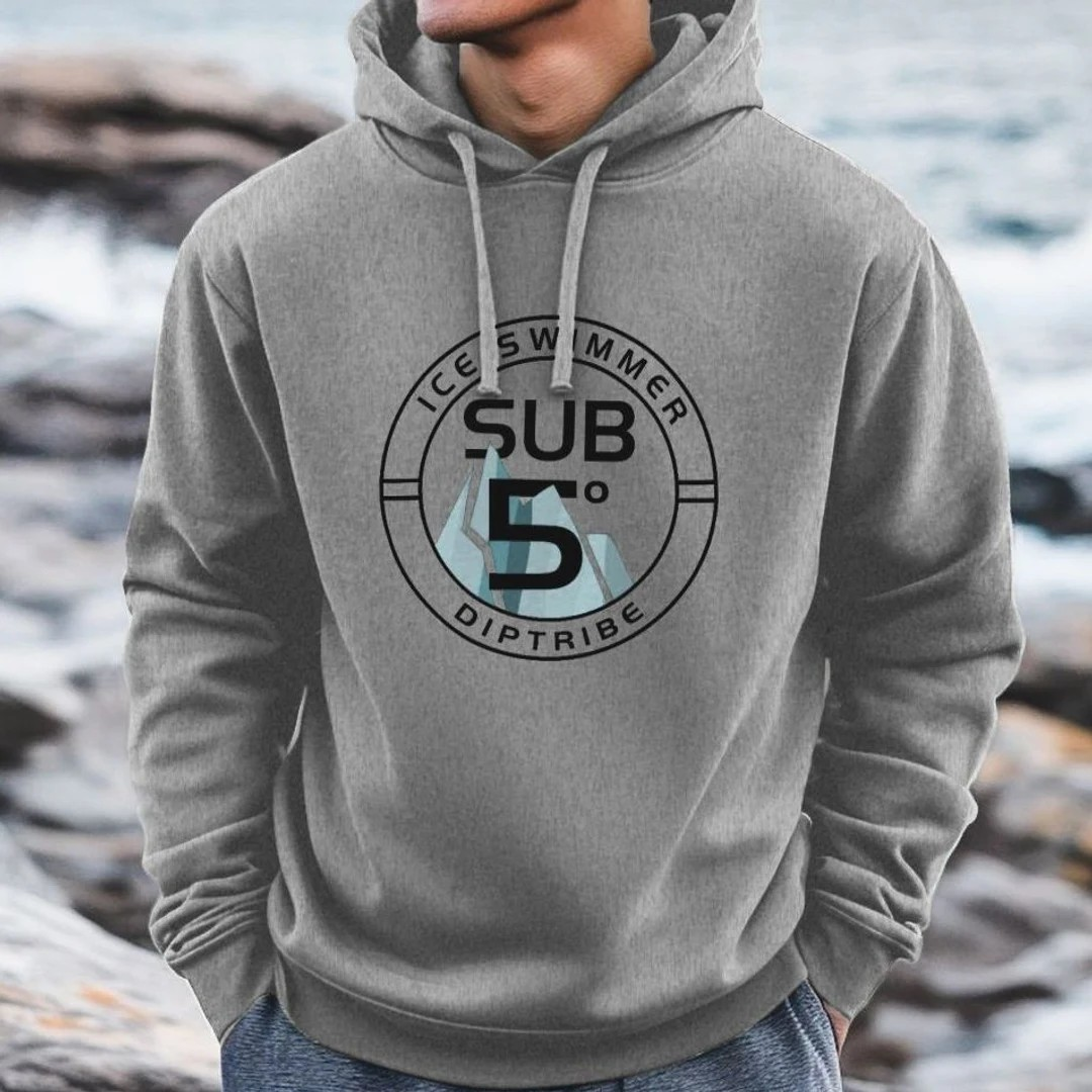 Sub 5 Ice Swimmer Arctic Men's Hoodie