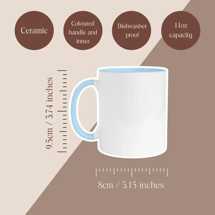 Cold Water Swimming Mug – Cold Water Fierce Heart - Blonde Hair Design