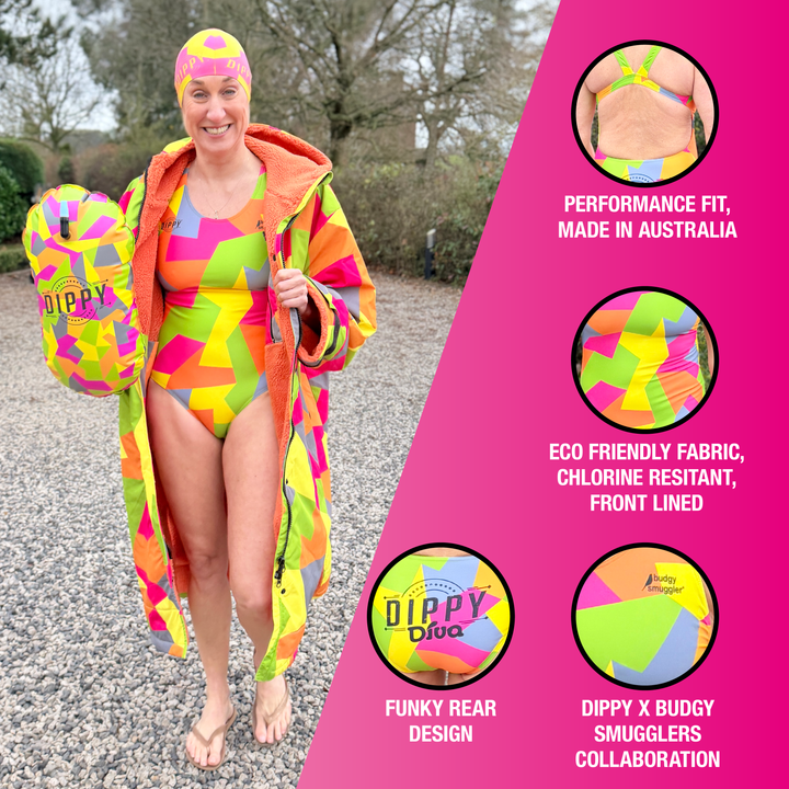 Dippy x Budgy Smuggler - Swimsuit in Geo
