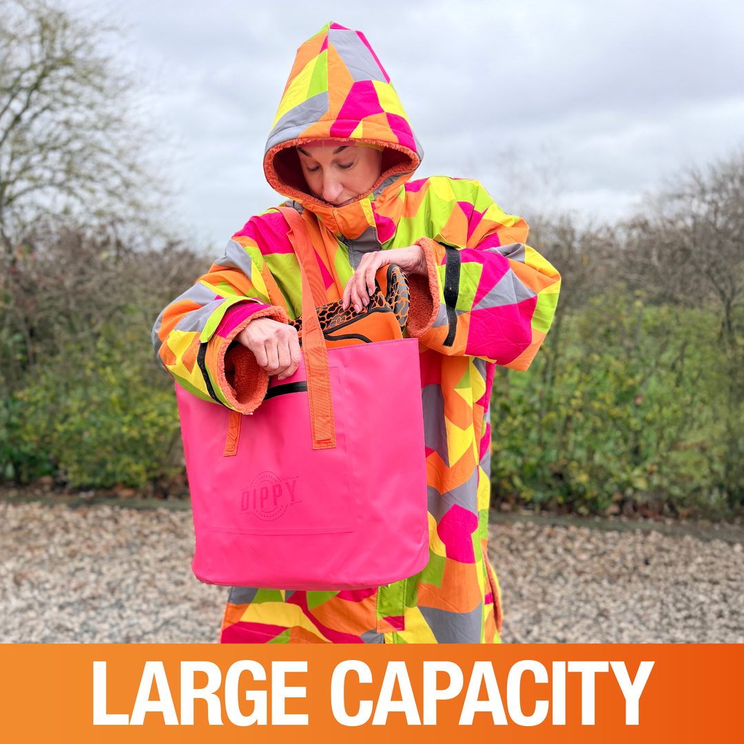 Waterproof Tote Bag 40L – Pink