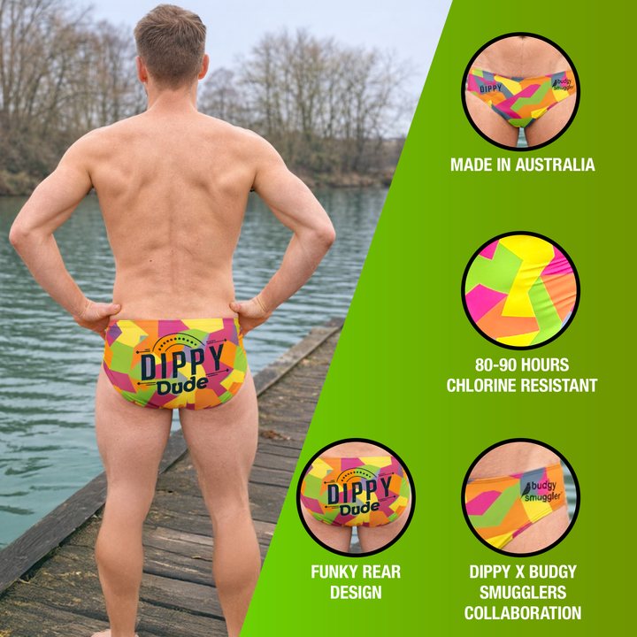Dippy x Budgy Smuggler - Mens Trunks in Geo