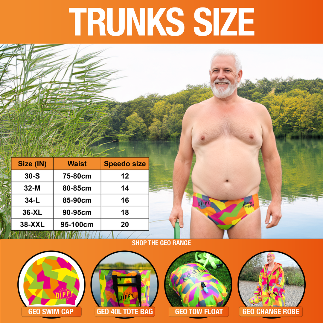 Dippy x Budgy Smuggler - Mens Trunks in Geo