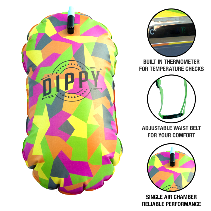 Dippy Geo Tow Float with Thermometer