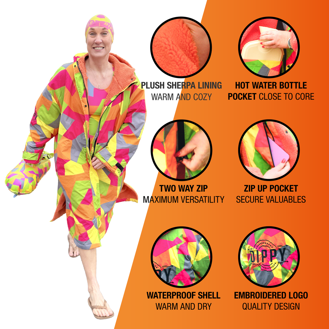 Dippy Geo Waterproof Changing Robe