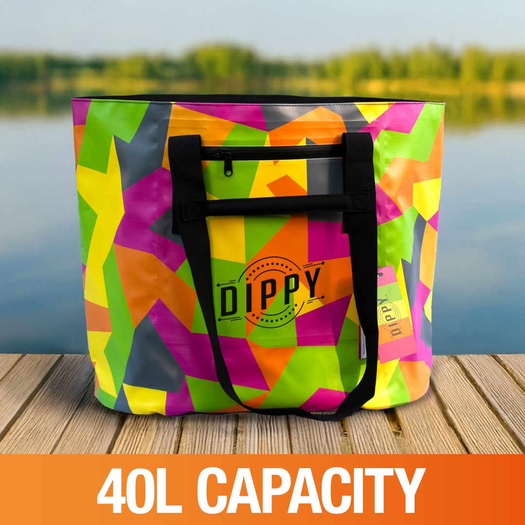Dippy Waterproof Tote Bag 40L – Geo