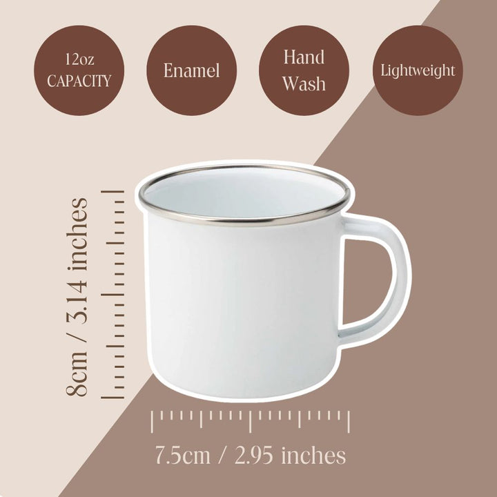 Saltwater Soul Enamel Mug – 12oz Ocean &amp; Wild Swimming Mug