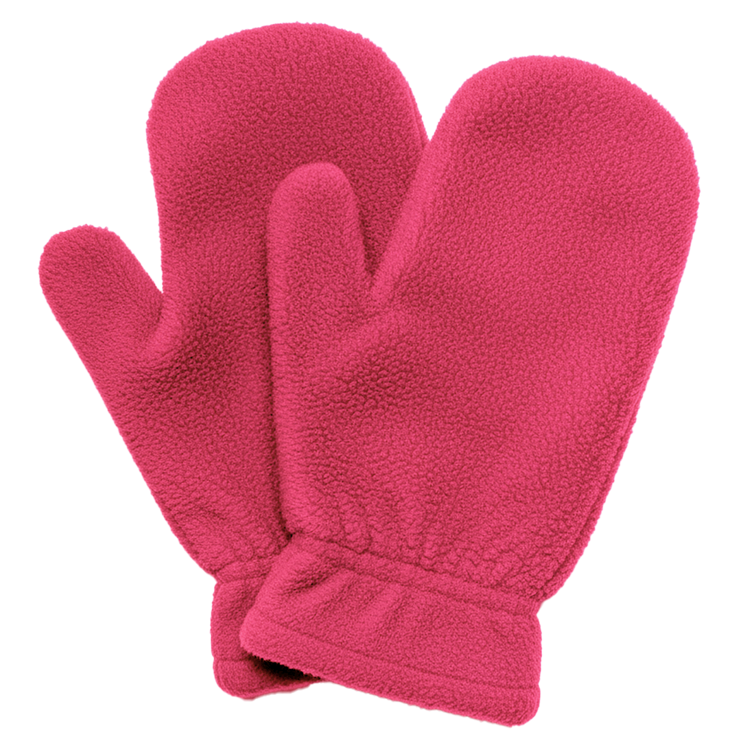 Fleece Mittens - Coral