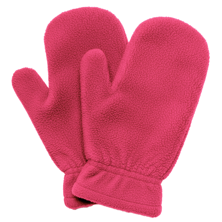 Fleece Mittens - Coral
