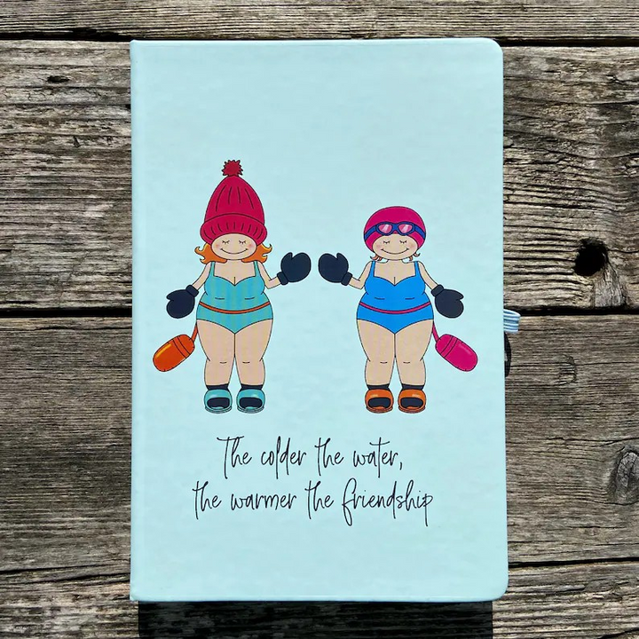 The Colder The Water, The Warmer The Friendship A5 Mole Notebook