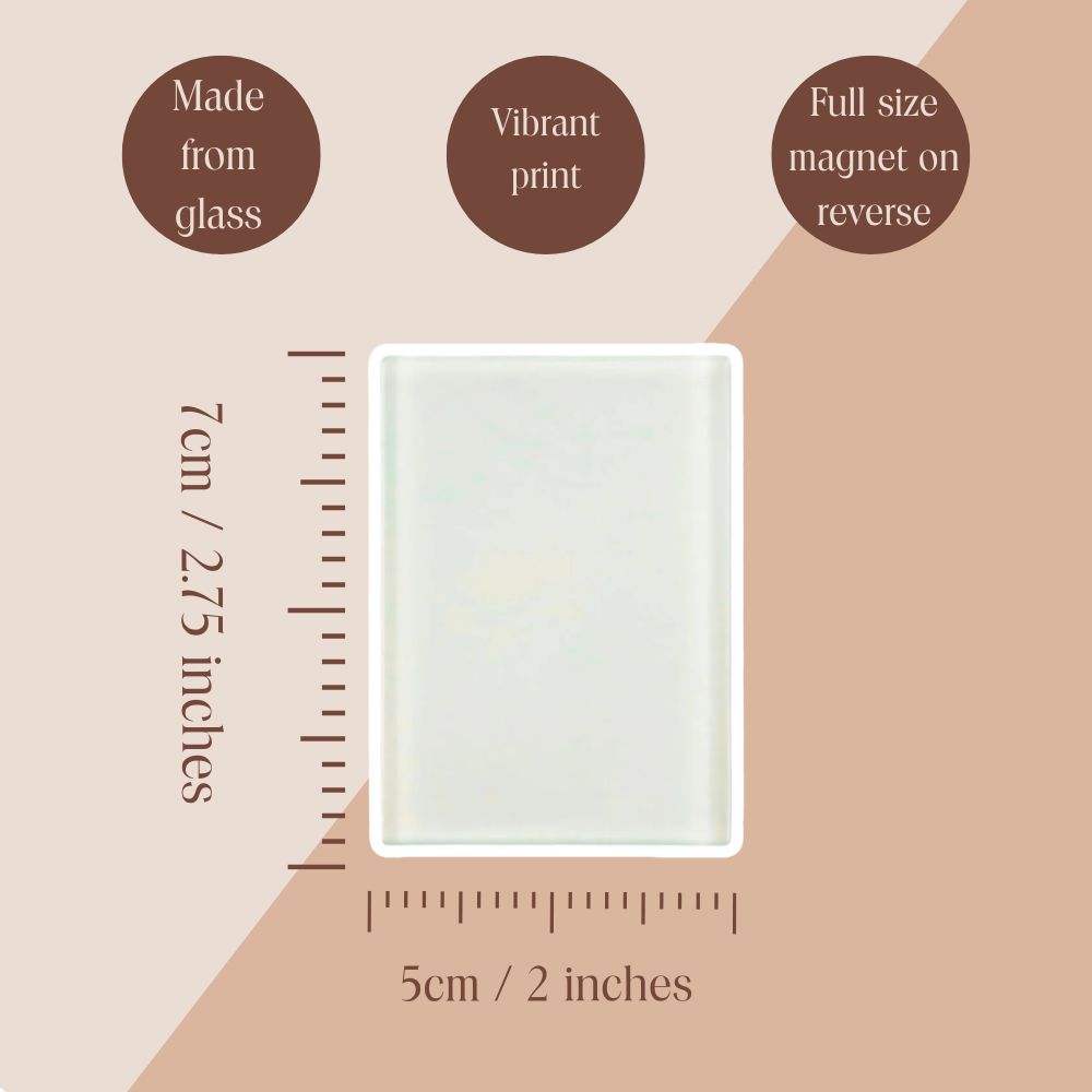 Cold Water Free Spirit Glass Magnet – Brunette Hair Wild Swimming
