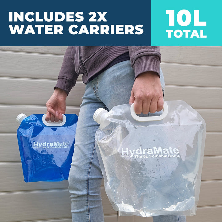 5 L water bottle storage pack of 2