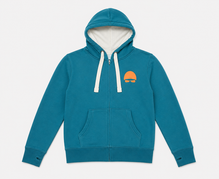 UNISEX ZIP-UP CAP &amp; GOOGLES HOODIE by SELKIE