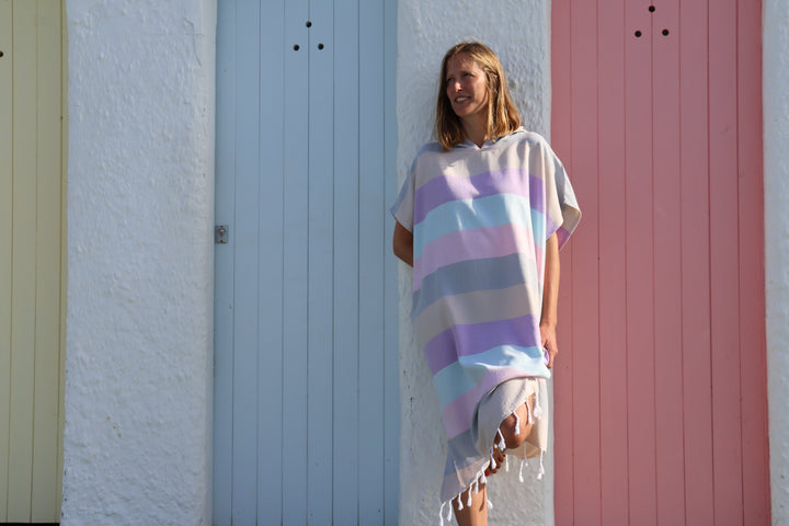 Flow Changing Robe - Pastel Stripe
