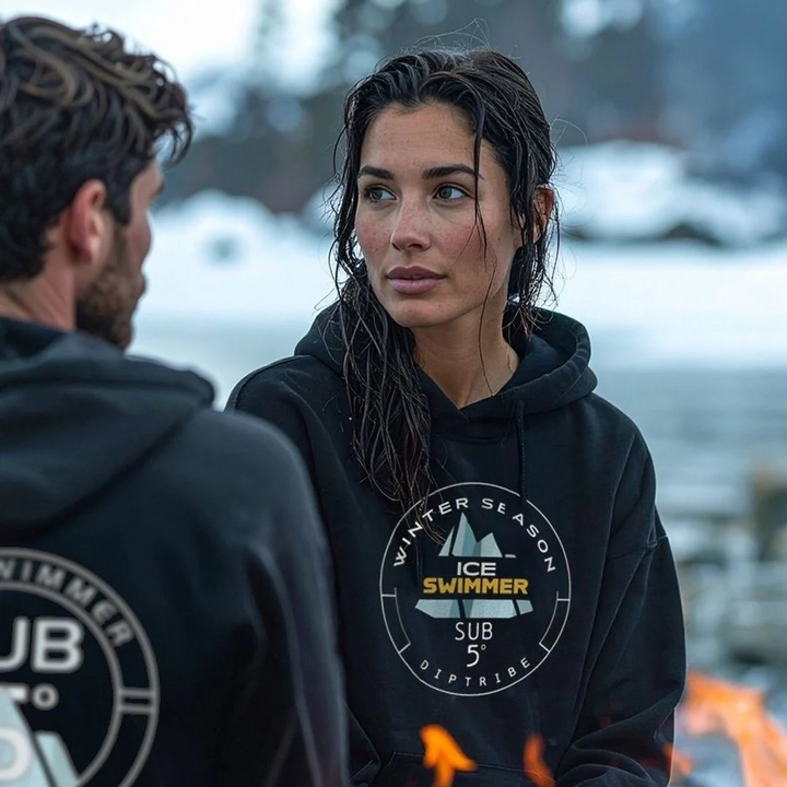 Winter Season Sub 5 Ice Swimmer Unisex Hoodie