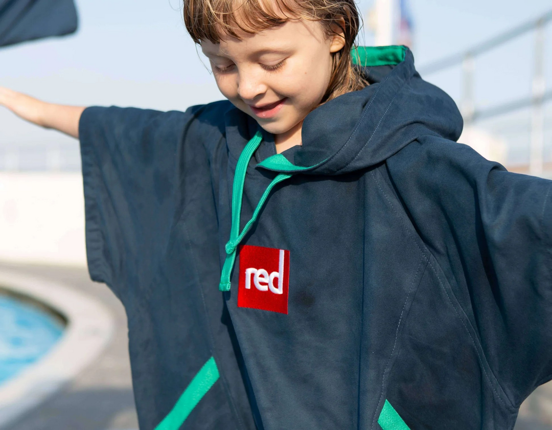 Kids’ Quick Dry Microfibre Changing Robe - Navy
