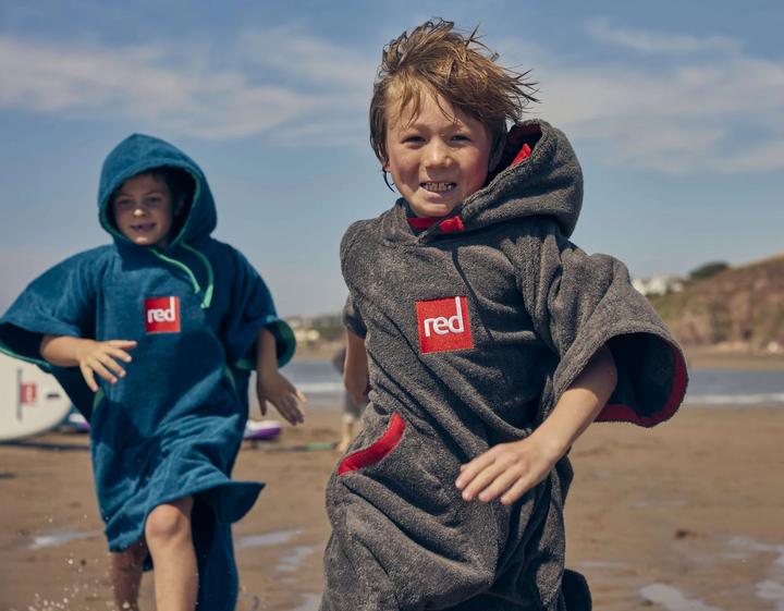 Kids’ Towelling Change Robe - Grey