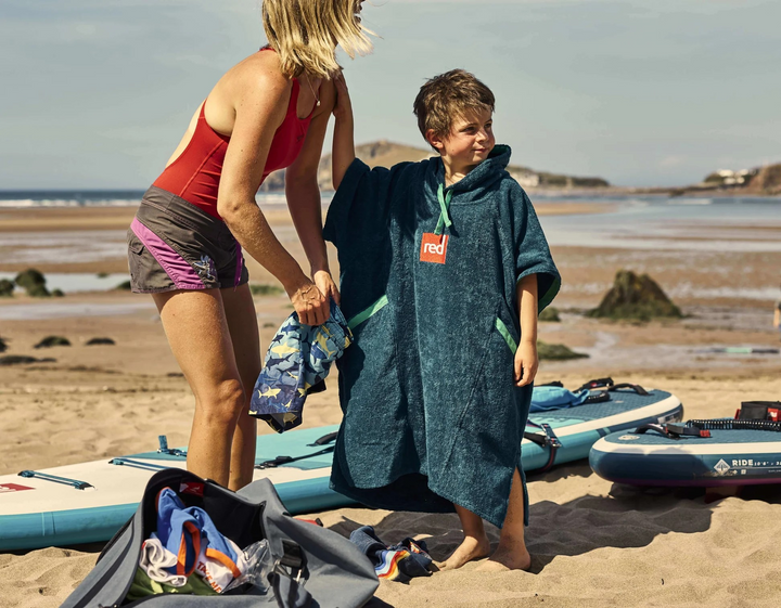 Kids’ Towelling Change Robe - Navy