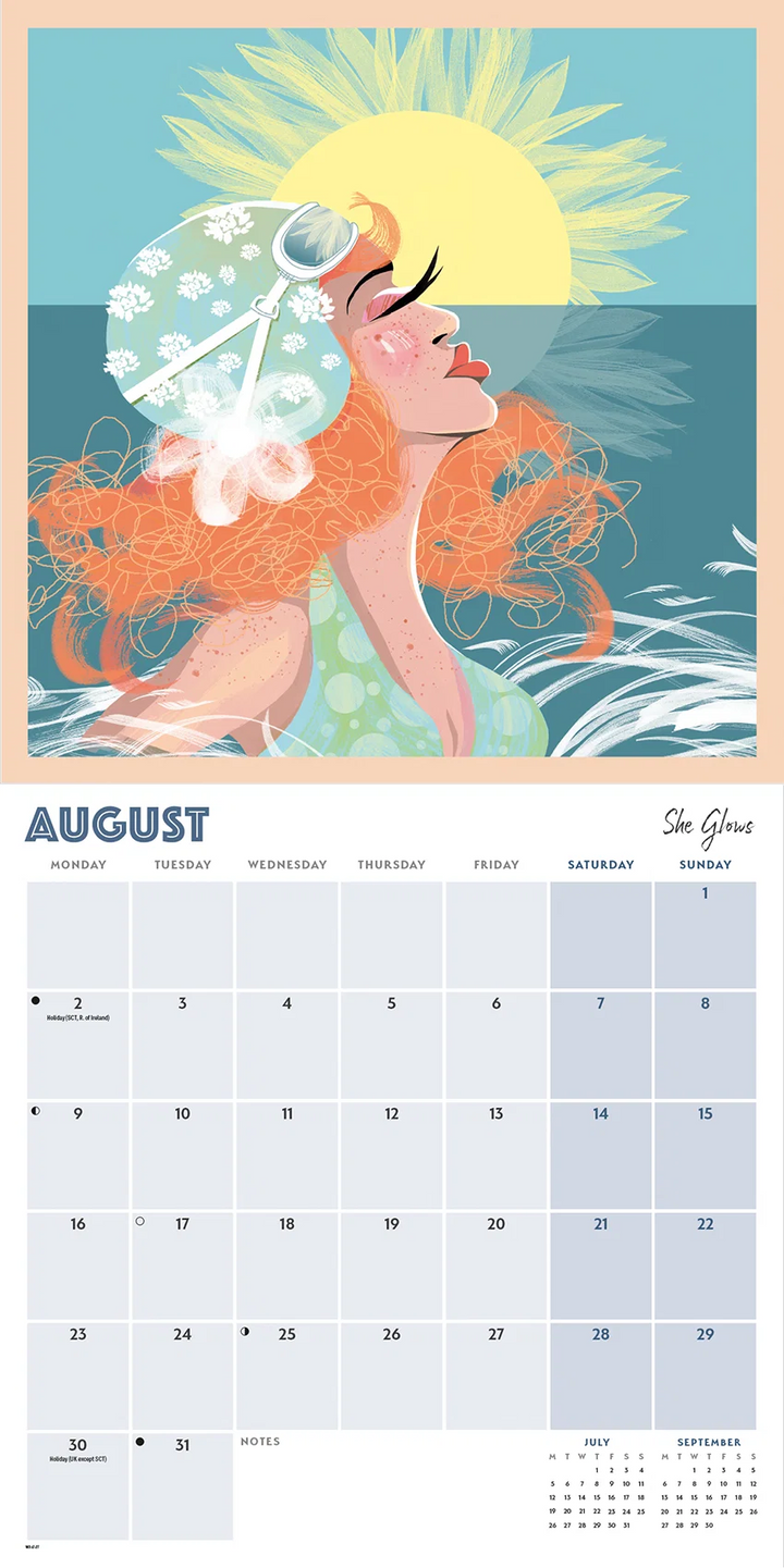 Dips, Swims &amp; Coffee 2027 Wall Calendar