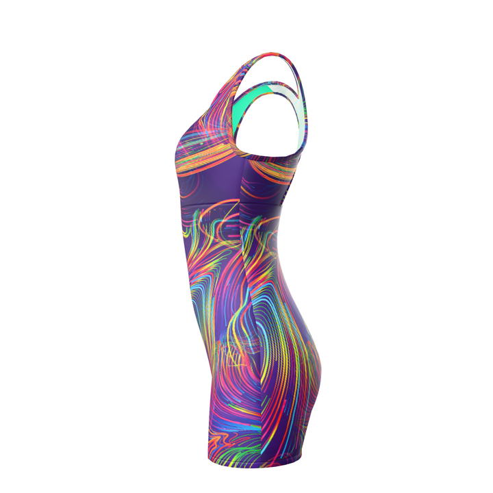 Ladies Shortie Swimsuit - Party Lines