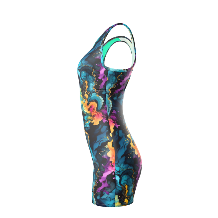 Ladies Shortie Swimsuit - Tie Dye