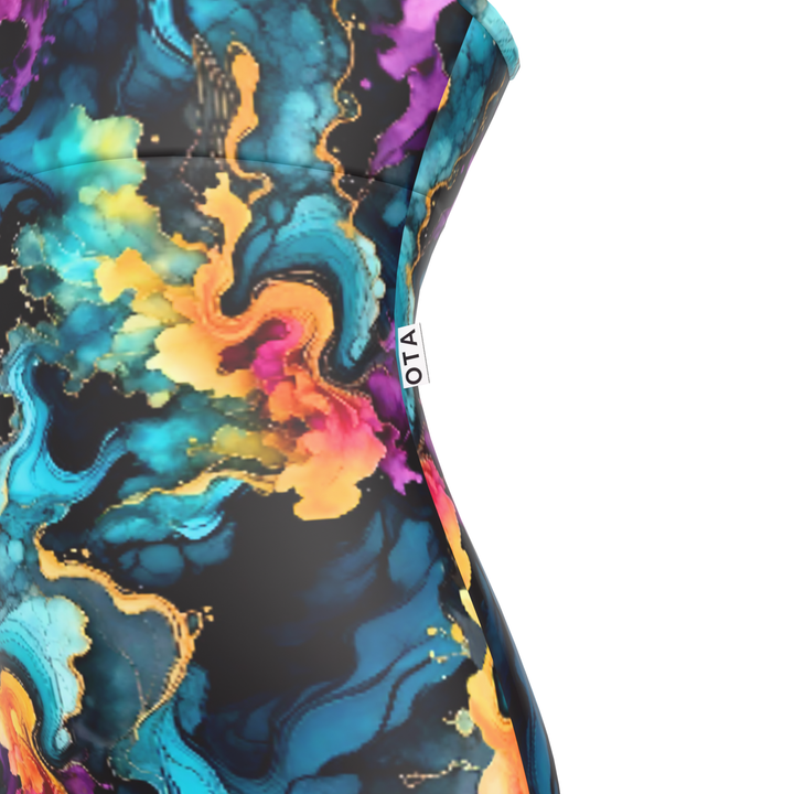 Ladies Shortie Swimsuit - Tie Dye