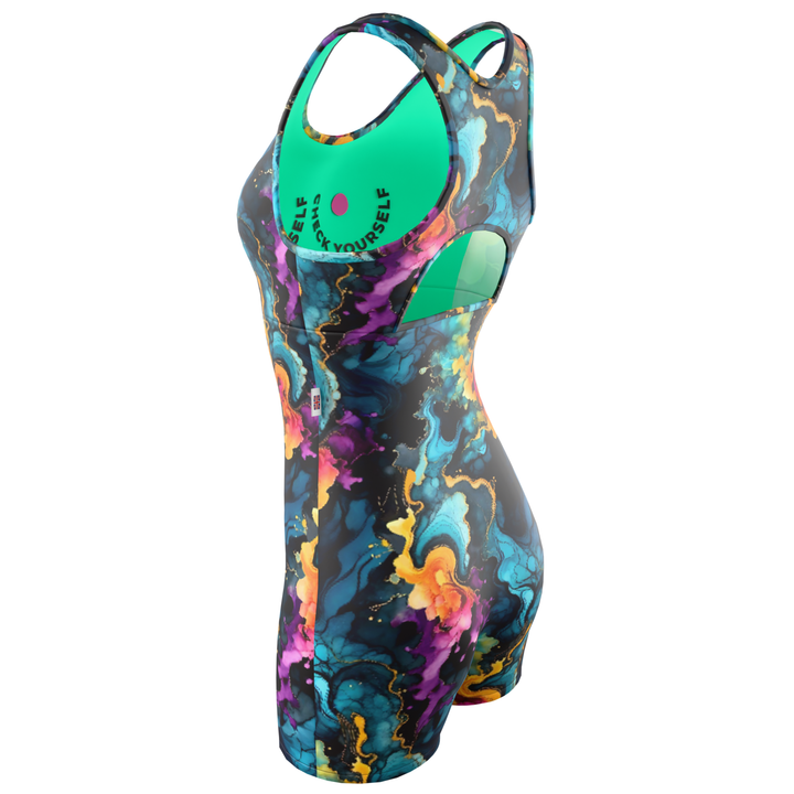 Ladies Shortie Swimsuit - Tie Dye