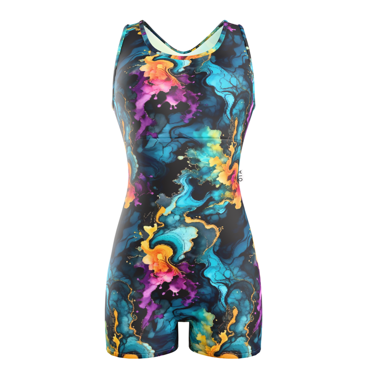 Ladies Shortie Swimsuit - Tie Dye