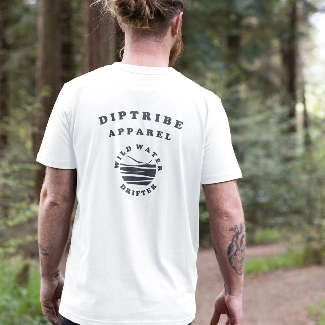 Wild Water Drifter Back Print Men's T-Shirt