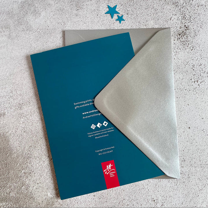 Wild Swimming Christmas Card – O Come All Ye Faithful