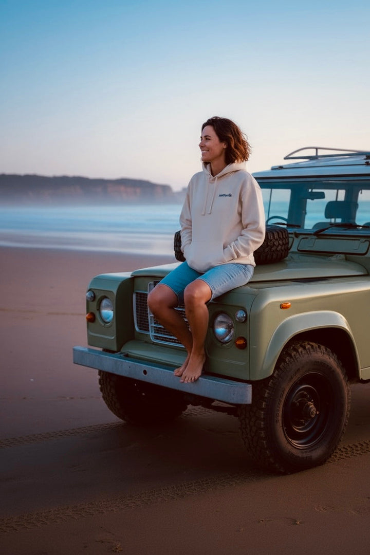 Women’s Atlantic Hoodie – Oat | Organic Cotton by Surfsmile