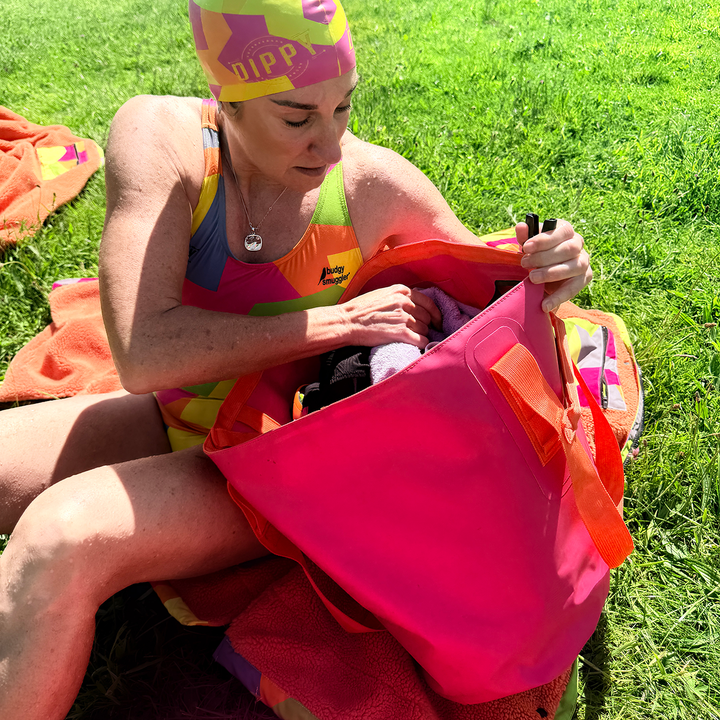 Waterproof Tote Bag 40L – Pink