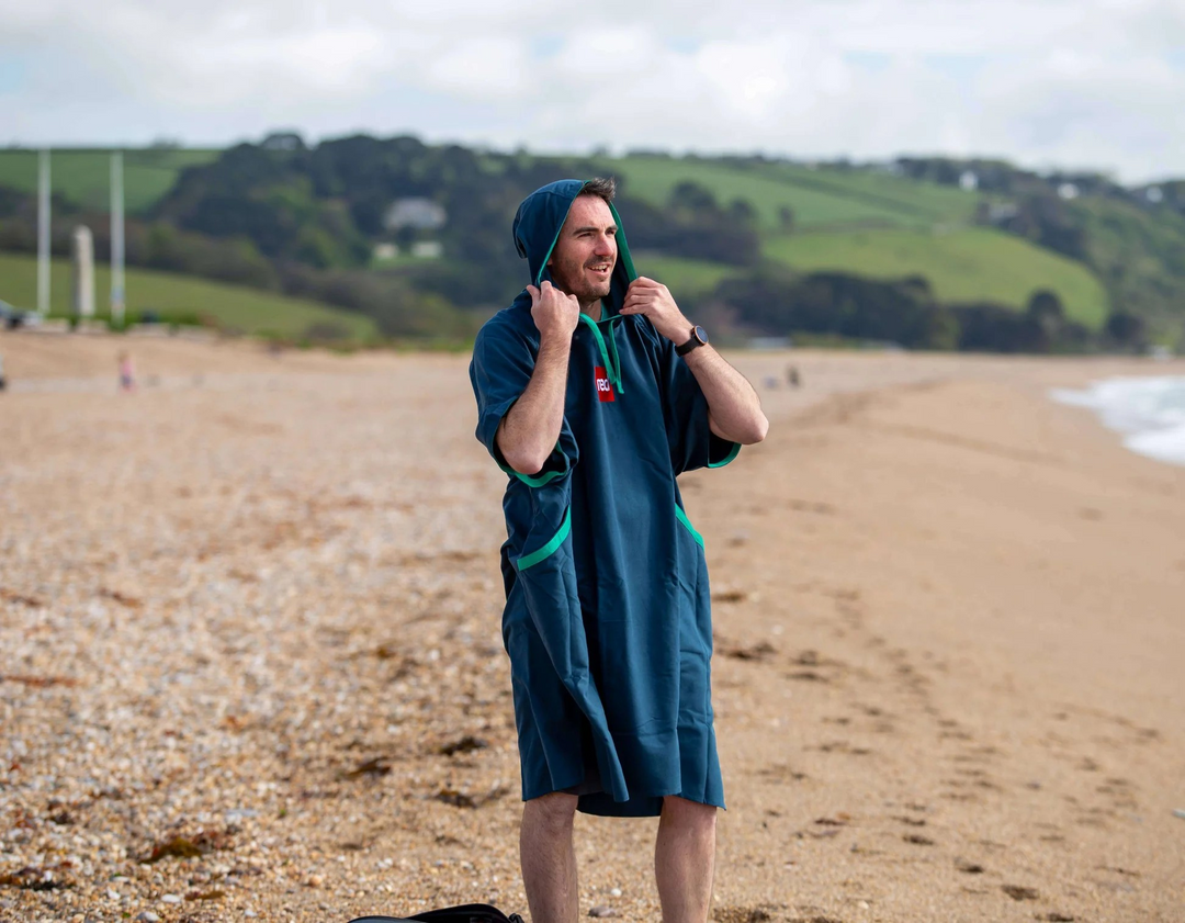 Men's Quick Dry Microfibre Changing Robe - Navy