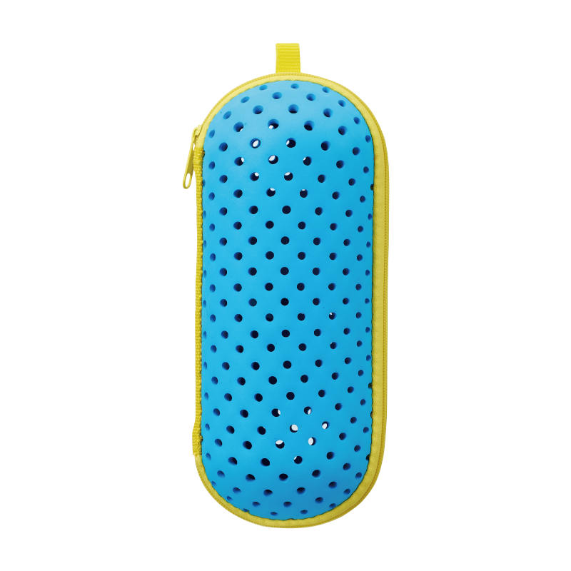 Goggle Case Sky Blue Yellow