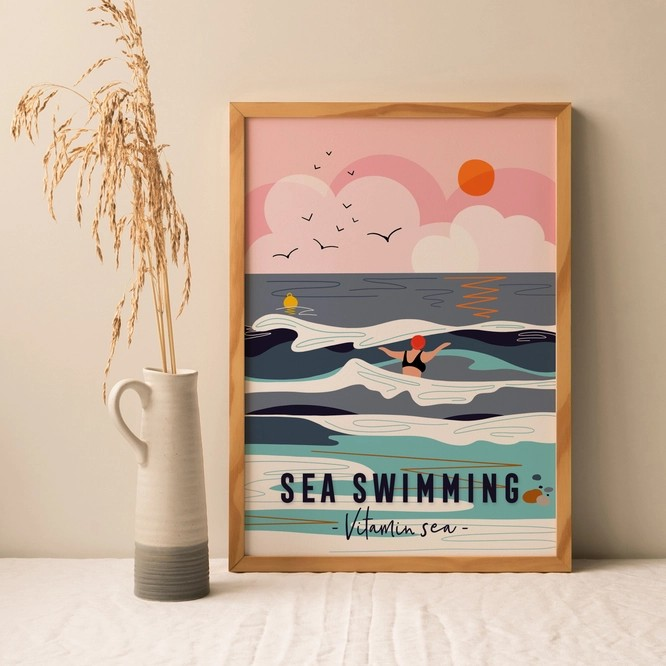 Sea Swimming Print - Vitamin Sea