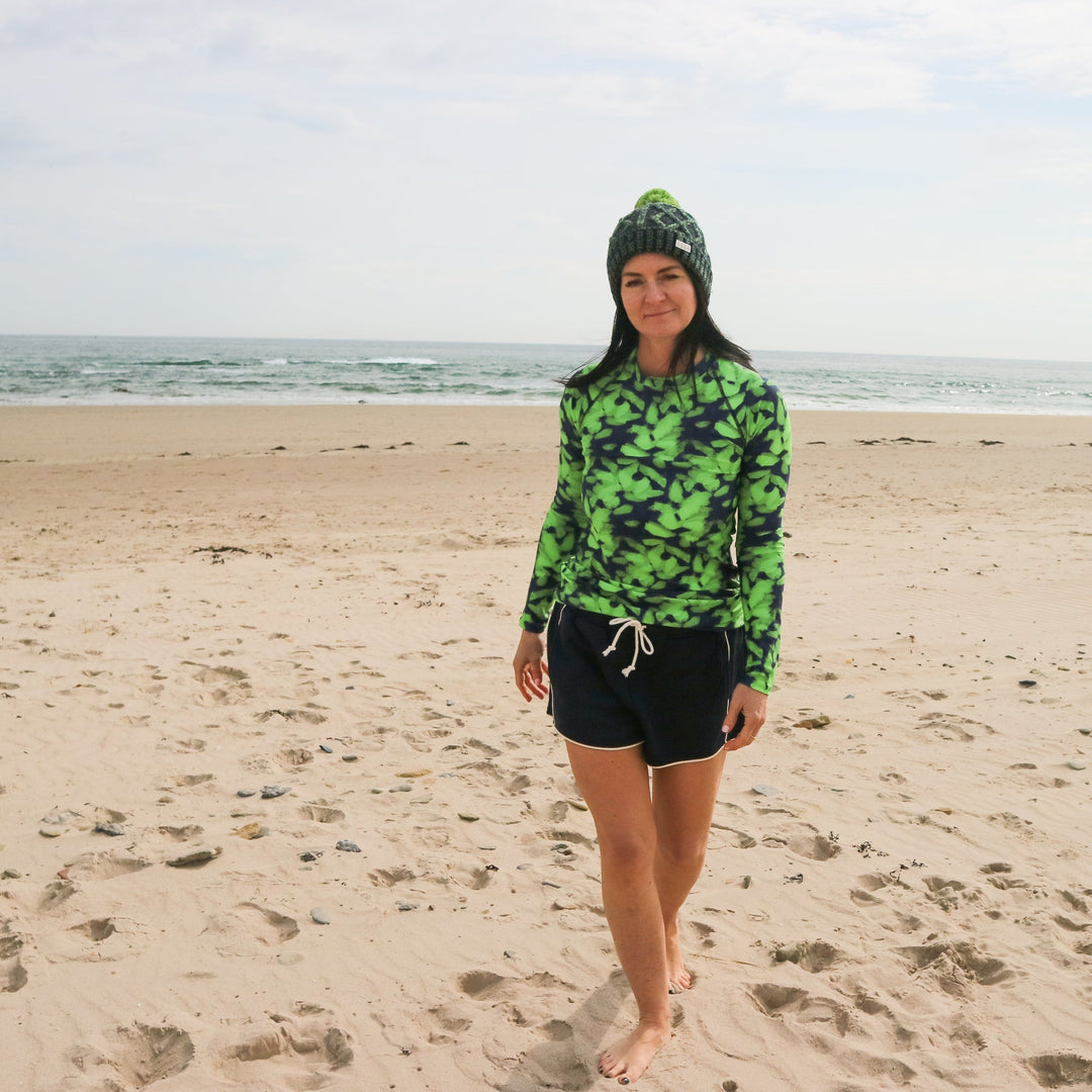 Lime Leaves Long Rash Guard