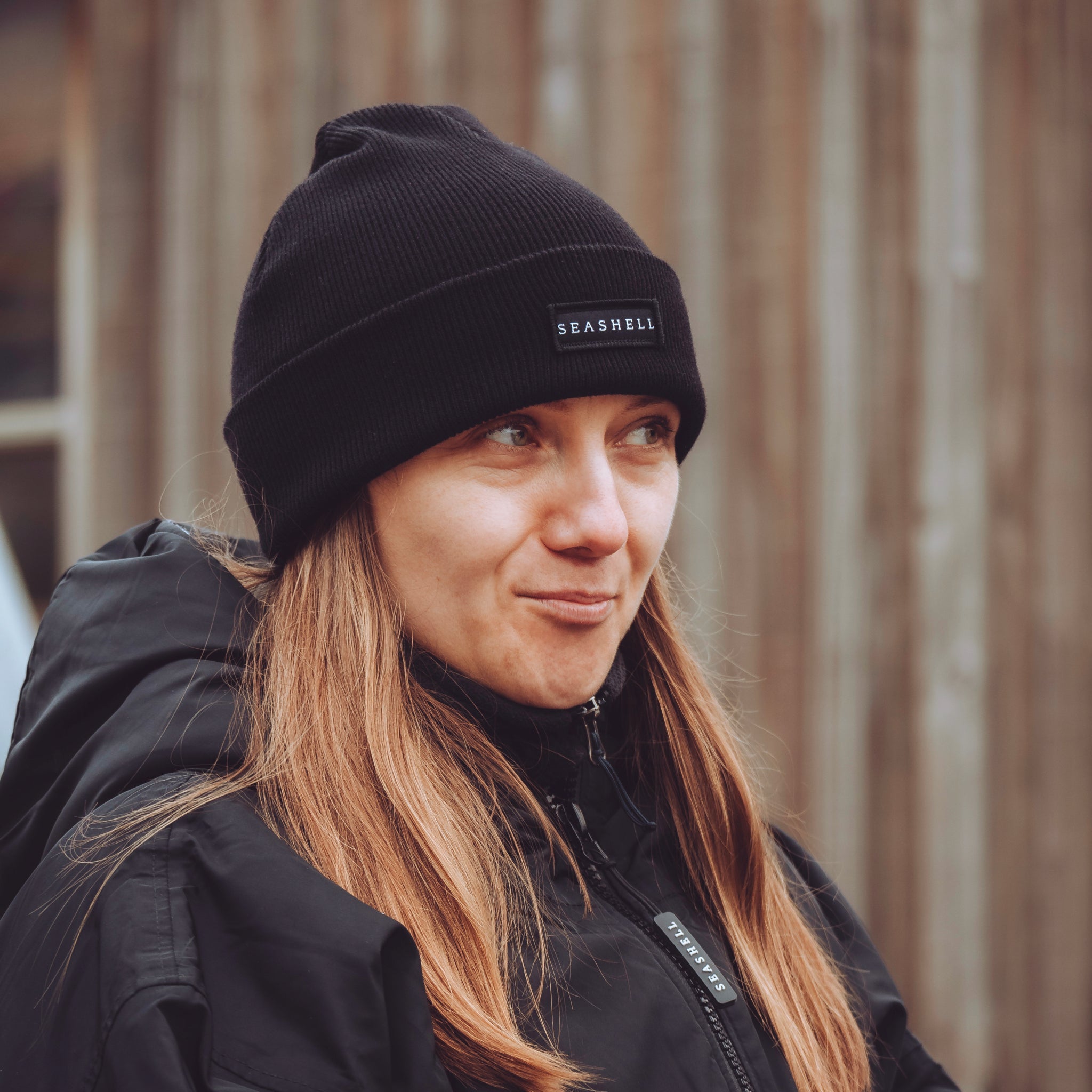 Merino Wool Beanie Black