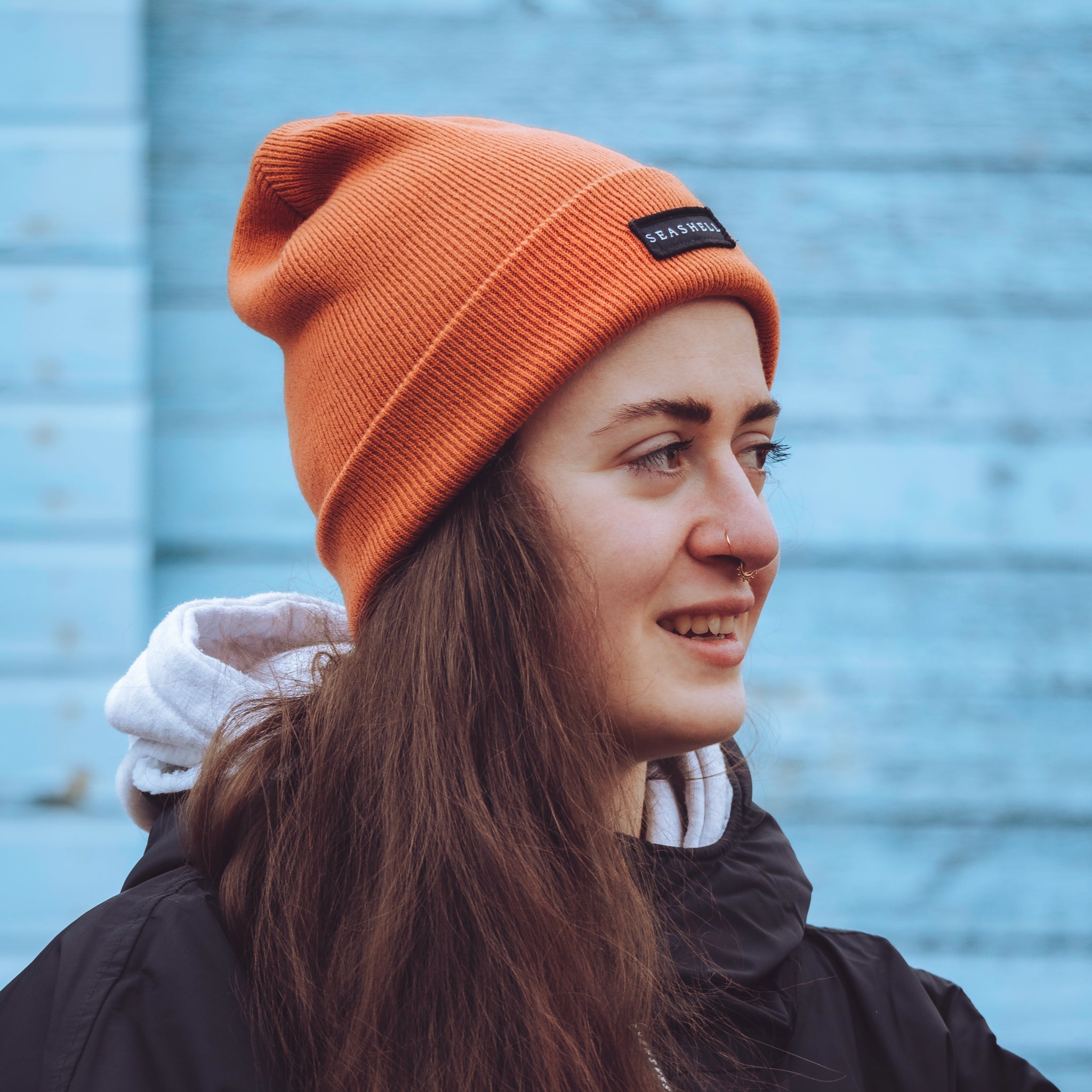 Merino Wool Beanie Rust