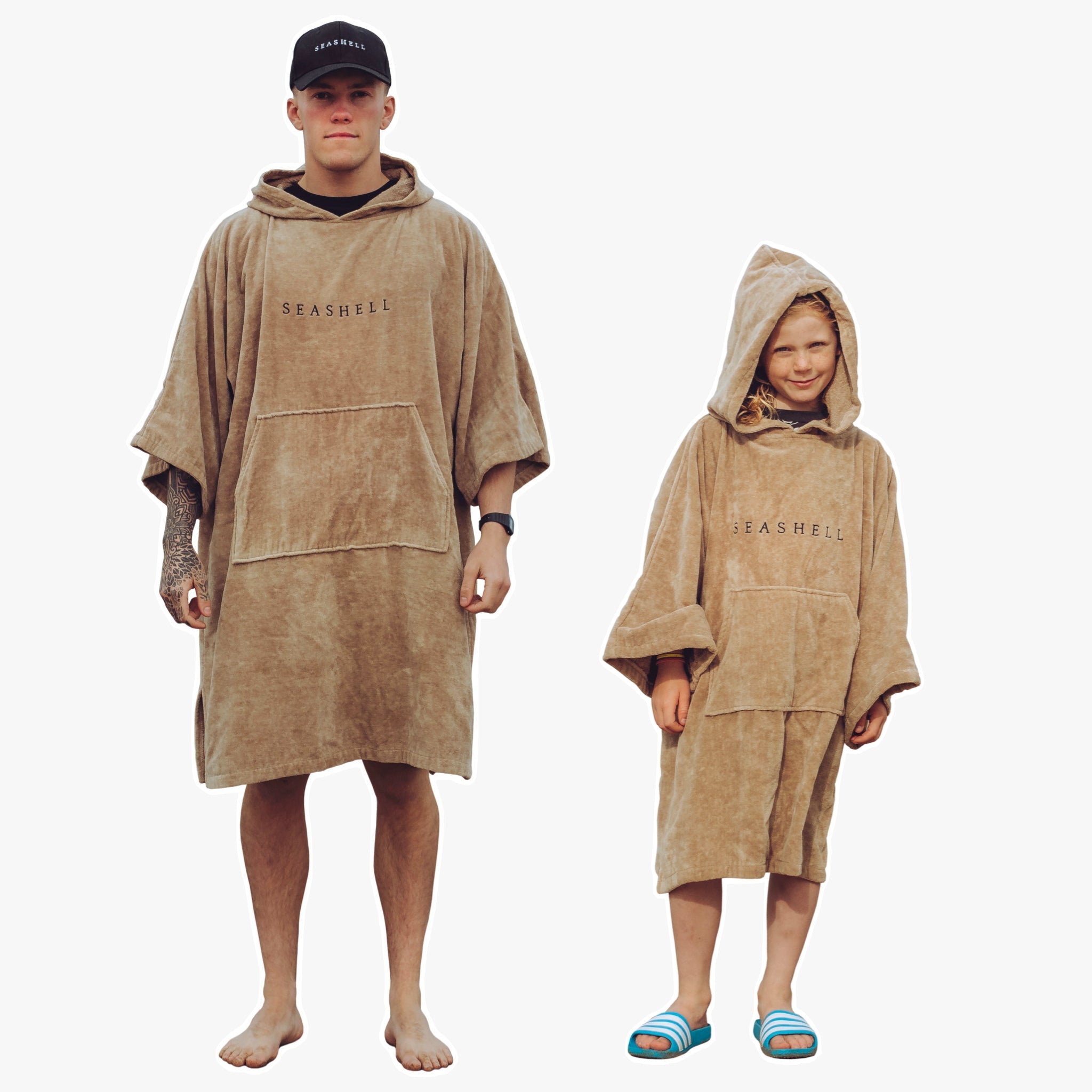 Organic Towelling Robe Sand