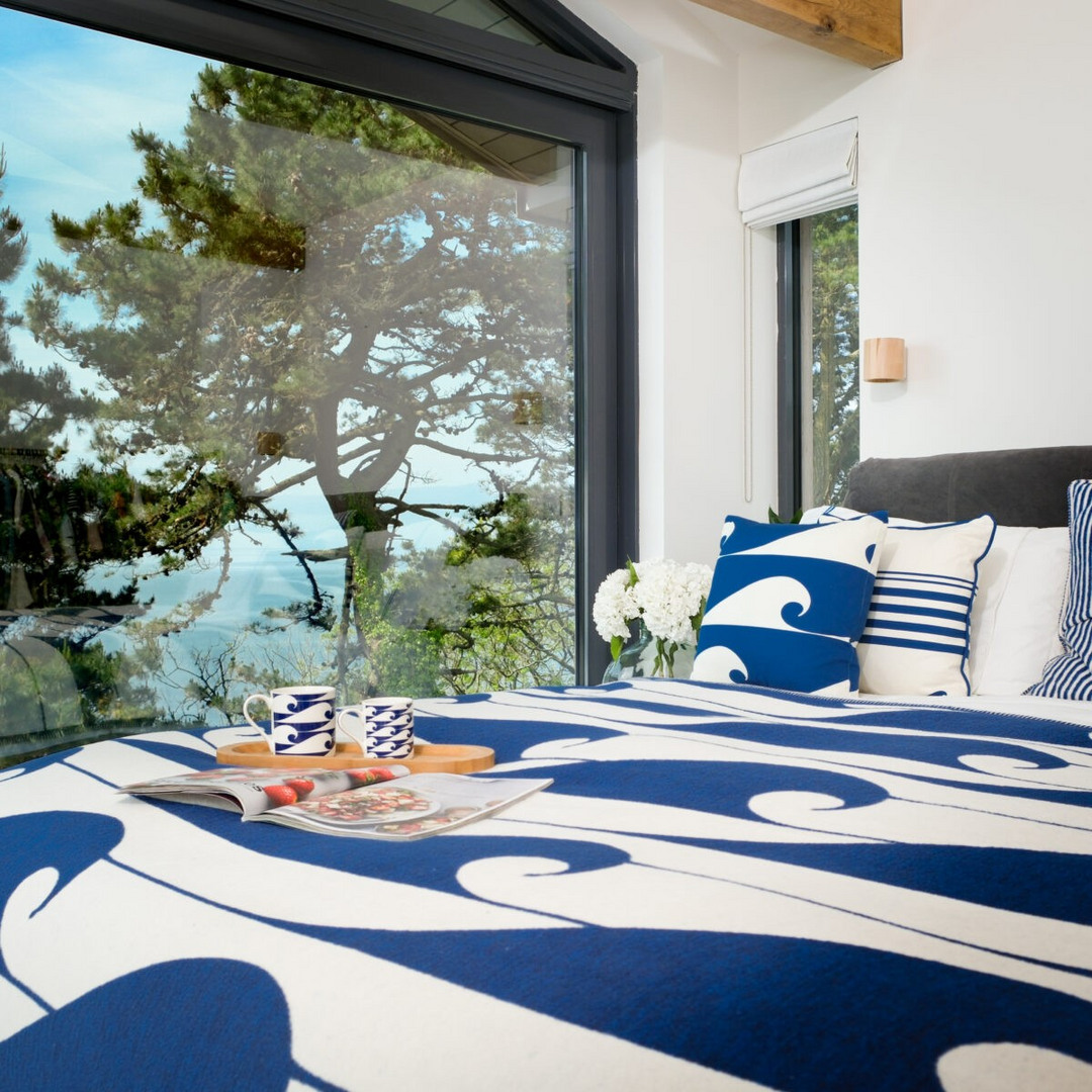 The Cornish Surfer Signature Blanket – Daymer Blue