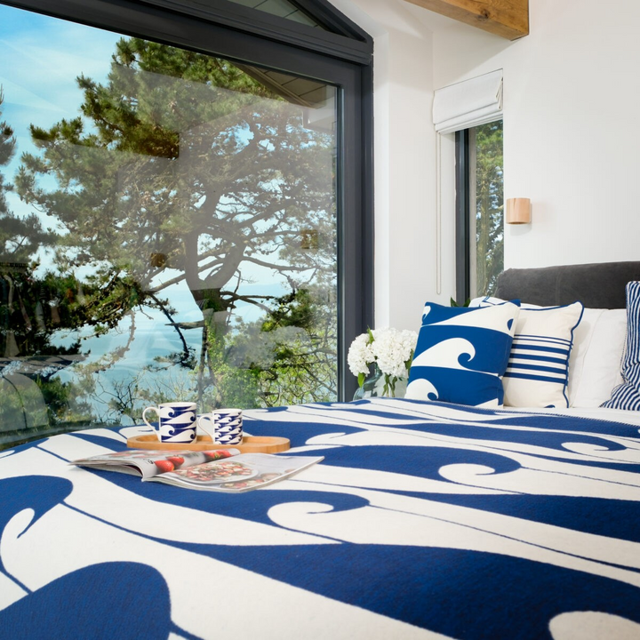 The Cornish Surfer Signature Blanket – Daymer Blue