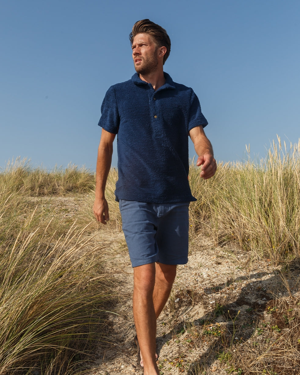 Navy Bond polo shirt by So English, casual men&