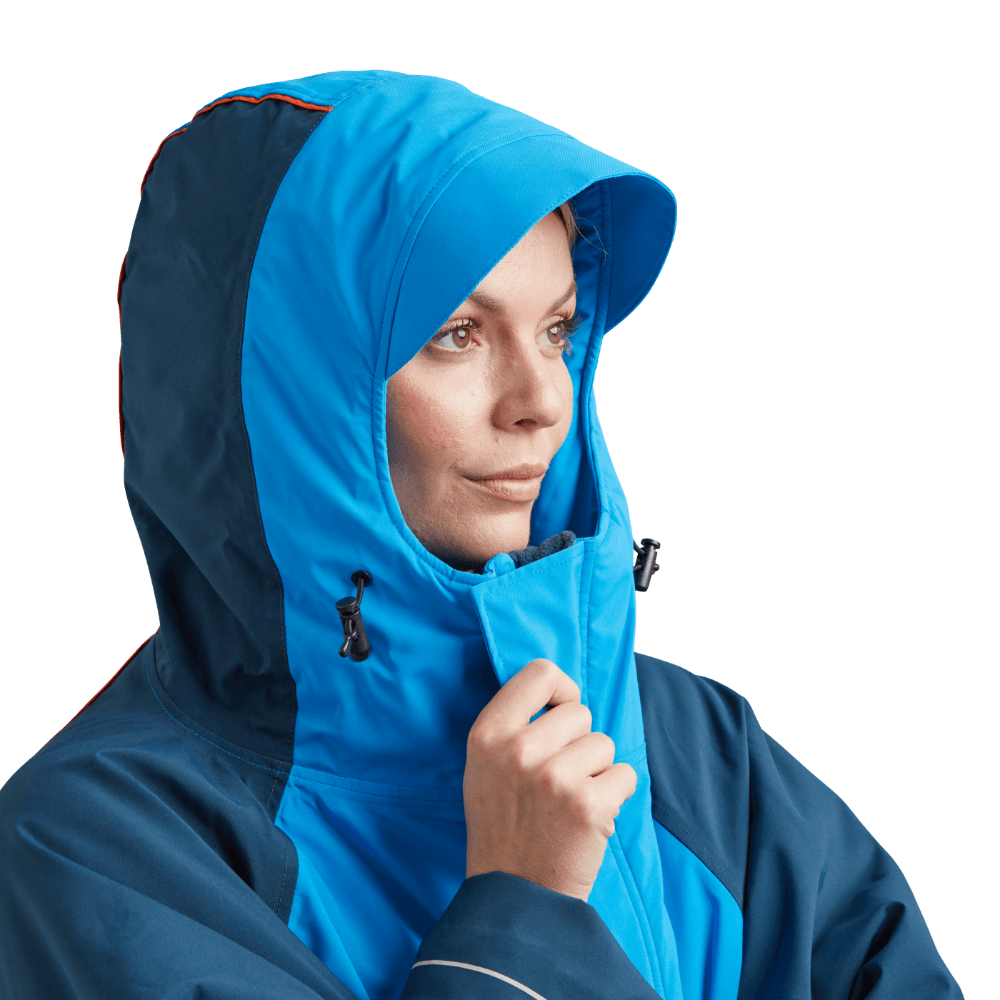 Women's Long Sleeve Recovered Dry Changing Robe Alter Evo - Marine