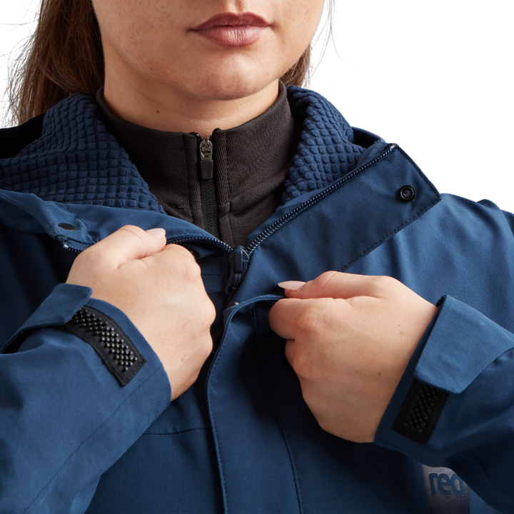 Women's Pursuit Waterproof Lightweight Changing Robe Jacket - Ocean Blue