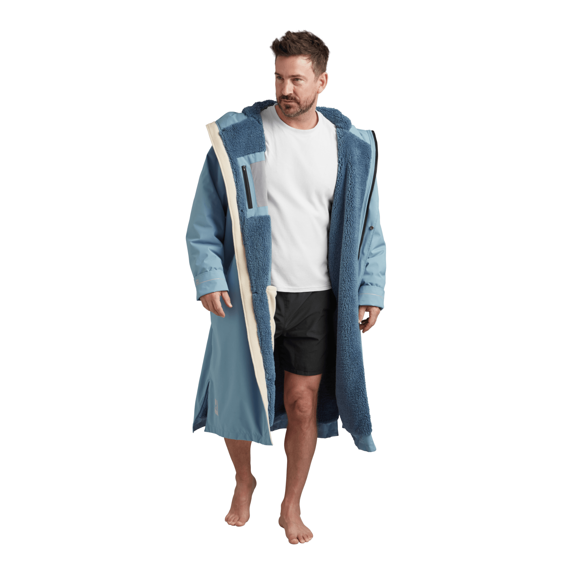 Men's Long Sleeve Waterproof Dry Changing Robe Alter Evo - Alpine Blue