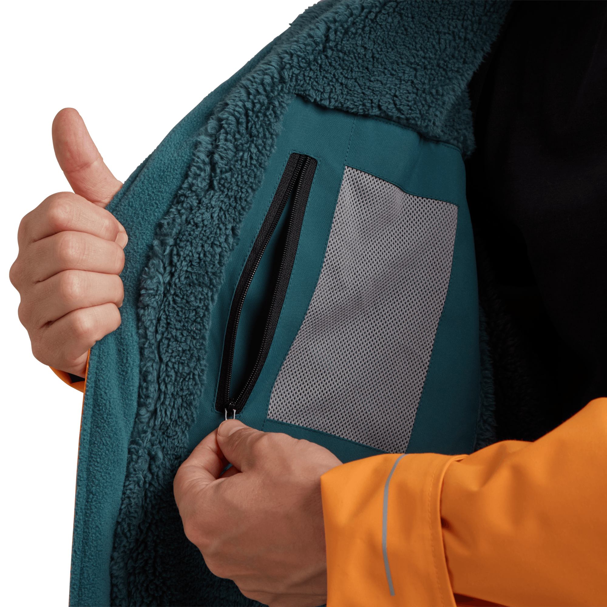 Men's Long Sleeve Waterproof Dry Changing Robe Alter Evo - Bitter Orange