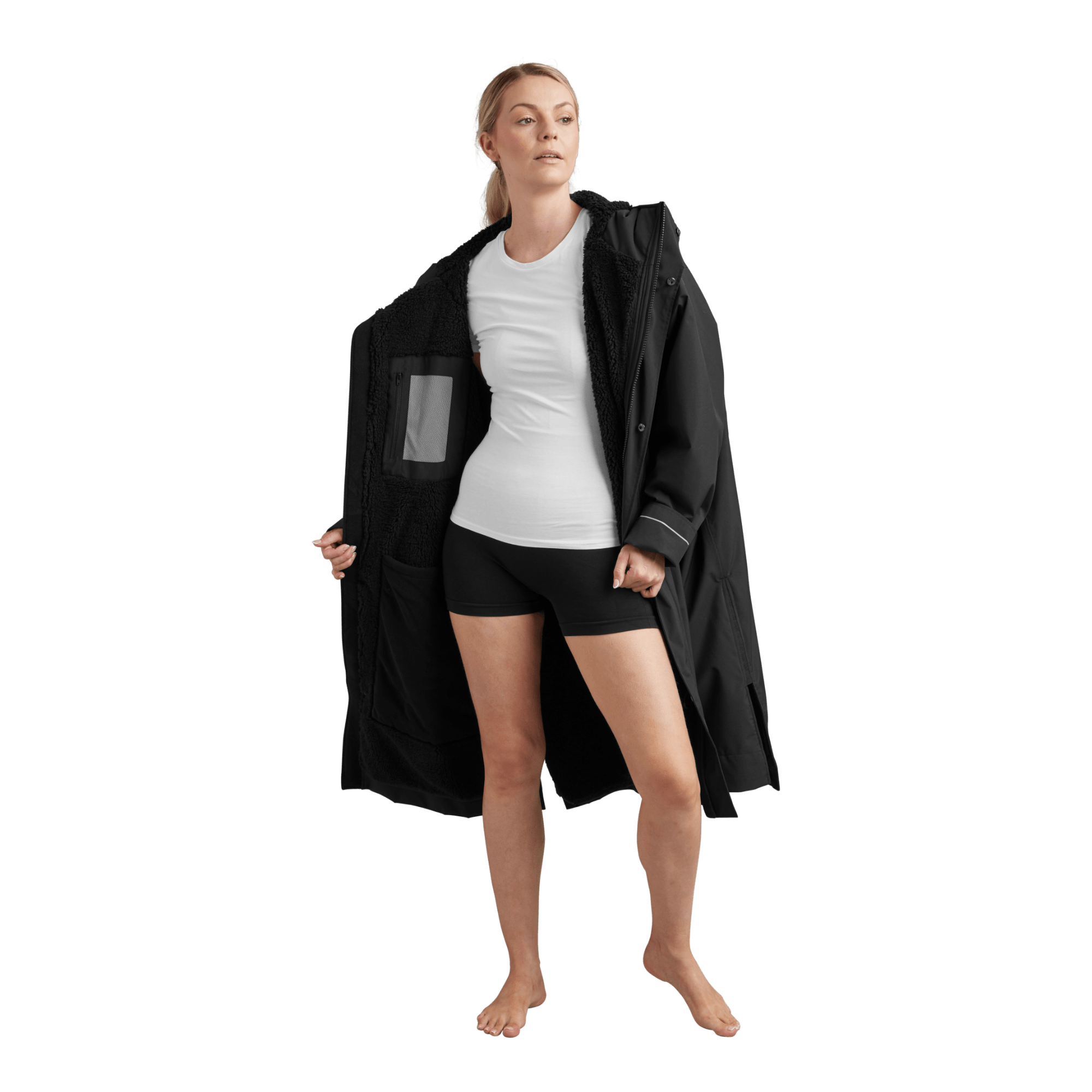 Women's Long Sleeve Waterproof Dry Changing Robe Alter Evo - Stealth Black